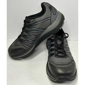 Drew Slip Resistant Work Shoes Men's BLACK Mesh Combo Walker Diabetic US 7 W